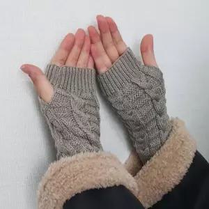 손토시 꽈배기 그레이 니트 핸드워머 dNc9+4XAC