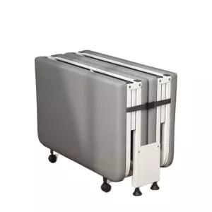 폴딩 이동식 침대 W60cm 베드 4단 스펀지 매트리스 접이식 안락