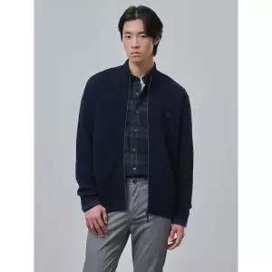 매장정품 빈폴 BEANPOLE MEN 솔리드 풀집업 가디건 카디건 - 네이비 250507