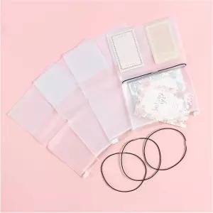 여행자용 투명 지퍼 포켓 노트북 4 여권 사이즈 파우치 리필 탄력 밴드 TN 액세서리 종이 카드 홀더