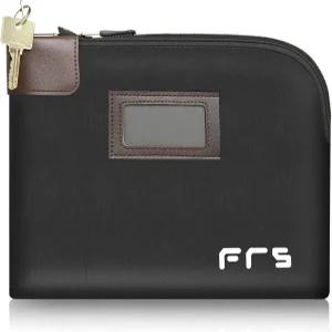 자물쇠와 열쇠 2개가 달린 캐시백 지퍼 기능이 있는 방수 머니 파우치 x 86 인치 캔버스 문서 가방 신용