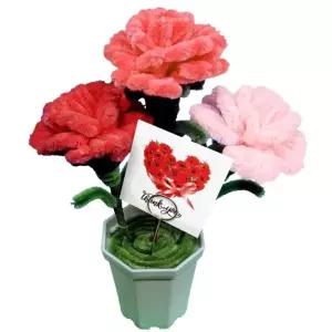 모루 카네이션 화분 만들기 (3개) 어버이날 스승의날