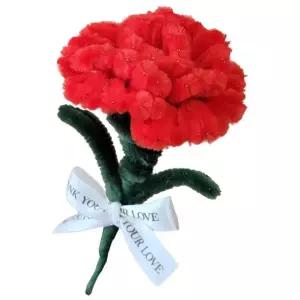 모루 철사 카네이션 브로치 만들기 (6개) 어버이날 스승의날