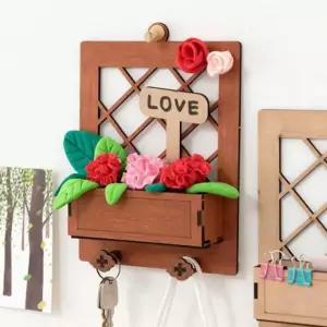 클레이 다용도 걸이 카네이션