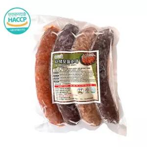 전통 토종 모듬 순대 4색 620g 냉동 간식 분식