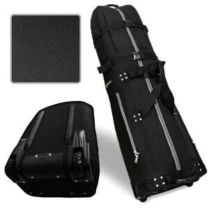 캐디대디 일등병 군용 등급 탄도 나일론 여행 커버 EVA 고밀도 폼 탑 패딩 포함 2년 전체 교체 항공사 클럽용 셀프 스탠딩 베이스 XL 휠 케이스