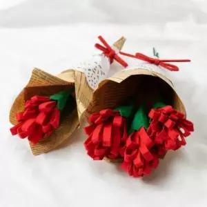 펠트 꽃다발 카네이션 만들기