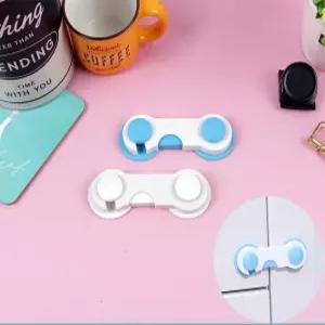 서랍잠금장치 어린이보호 도어고정 안전락 부착형 가정용 잠금걸이 1P