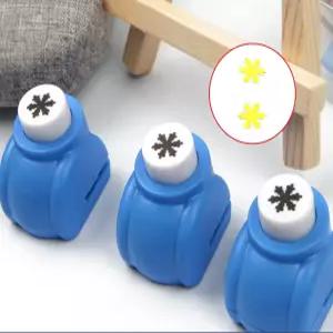 눈꽃타공펀치 종이공예 꾸미기도구 미니사이즈 수공예펀칭 휴대형 1개