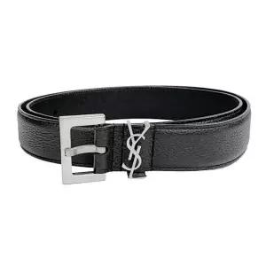[럭스댓]24SS  634440 DTI0E모노그램 그레인 레더 로고 버클 벨트