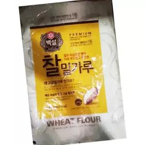 백설 찰밀가루 3kg 업소용 대용량 제과 전 부침가루