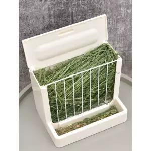 건초렉 애완 토끼 식기 사료통 건초 사료 친칠라 기니피그 철망 덮힌 애완