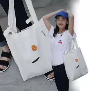 핸드메이드 자수 심플 캔버스 숄더백 1P 에코백 가방