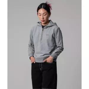 매장정품 DICKIES 디키즈 우먼스 하프 집업 후드 Gray DK0A87FJCQ8 1468715