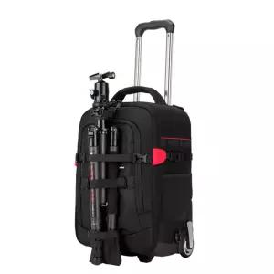 바퀴달린 카메라 가방 방수 사진 백팩 여행용 수납 대형