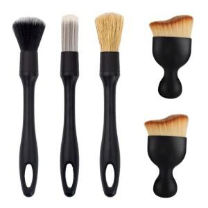 자동차 디테일링 브러시 섬유 슈퍼 소프트 청소 인테리어 키트 정전기 먼지 제거 워시 5 개 세트