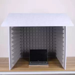 간이 방음부스 미니 소음차단 데스크파티션 가정용 사무실 인테리어