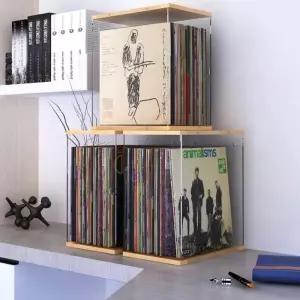 투명 LP보관함 레코드판 수납 거치대 디스크 정리함 매거진 케이스 진열