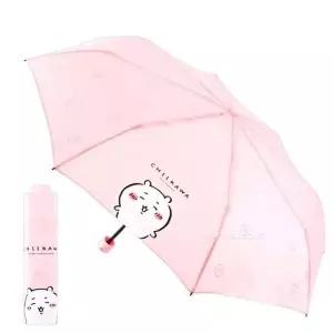 [하프클럽/]먼작귀 치이카와 스마일 55 3단 수동우산 핑크 아기
