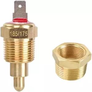 전기 냉각 팬 온도 조절 스위치 185도에서 175도 사이의 자동차 엔진 라디에이터 센서 3/8인치 파이프