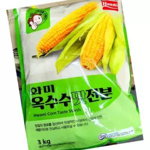 화미 옥수수 전분 3kg 8개 업소용 요리 재료