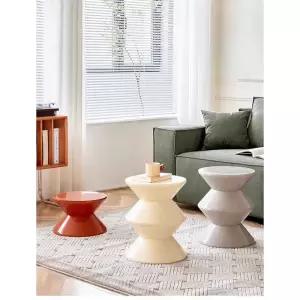 북유럽 모래시계 스툴 화장대 체어 모던 디자인 사이드 테이블