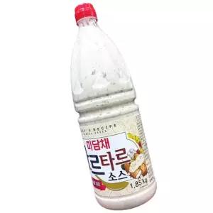 미담채 타르타르 소스 1.85kg 업소용 드레싱 돈가스 연어 대용량