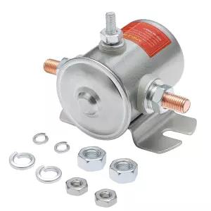 APIELE 연속 솔레노이드 릴레이 12V DC 125A 3 단자 골프 카트 윈치 마린용 러시 SPST 1NO의 헤비 듀티