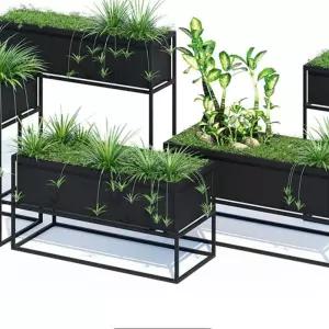 철제플랜트박스 화분 스탠드 선반 인테리어 받침대 베란다