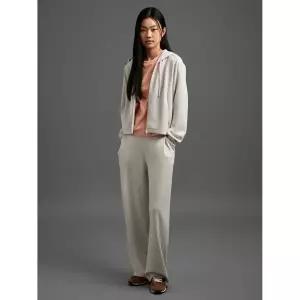 POLHAM 여성 스쿠바 턱 와이드 스웨트 팬츠_PHG2PT19