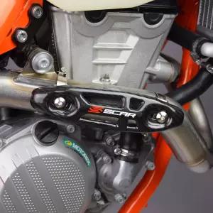 SCAR 카본 배기 열 보호 파이프 가드 머플러 커버 4행정용 KTM SXF EXCF XCFW SHERCO SEF FE FC FX MCF ECF