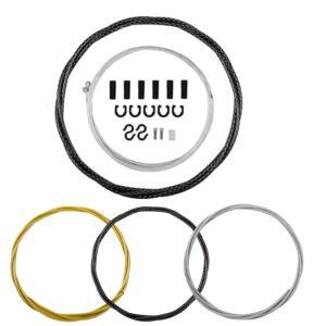 유니버설 자전거 변속 케이블 및 하우징 세트 2000mm, 4.5mm 기어 키트 (시마노, 스램 MTB 로드 액세서리용