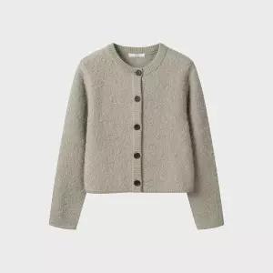 TOPTEN 알파카 블렌드 부클 재킷 가디건_MSF1EC01