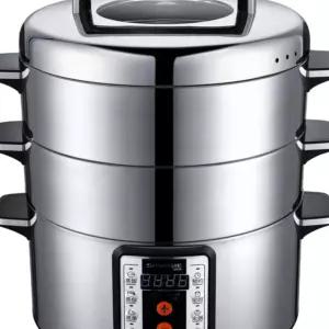 업소용 전기찜기 다층 만두 찜통 식당 호빵 주방 2개 찜솥 야채 냄비+낮은형