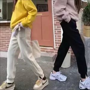 여자 겨울 골덴바지 포근한 코듀로이 밑단 시보리 바지 2색