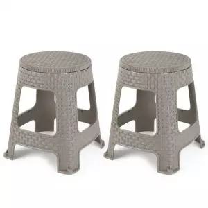 행사용 편의점 플라스틱 포장마차 의자 스툴 2개