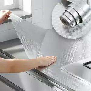 오염방지 은박 시트지 주방 타일 부엌 벽지스티커 싱크대 방수 필름지
