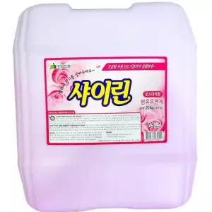 샤이린 섬유 유연제 핑크 20K 업소용 대용량 세탁 청소