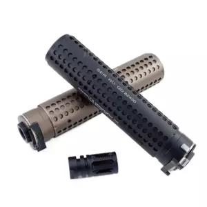 에어소프트건 소음기 메탈 KAC Short 14mm 서바이벌 블랙 QDC 용품