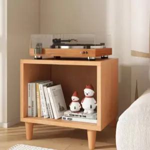원목 협탁 오디오랙 LP수납장 보관 레코드판 장식장