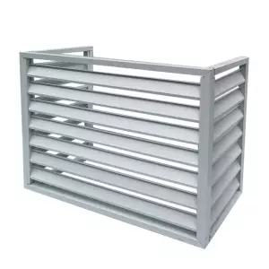 에어컨 실외기 커버 가리개 가림막 100x50x70cm 화이트 거치대 덮개