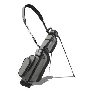 6개의 포켓 및 단열 쿨러 포켓이 있는 초경량 양방향 골프 스탠드 백 | 패딩 처리된 싱글 스트랩, 골프 휴