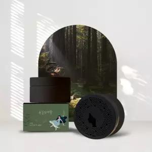 욕실의여왕 실내용 고체 탈취제 아그노숲향