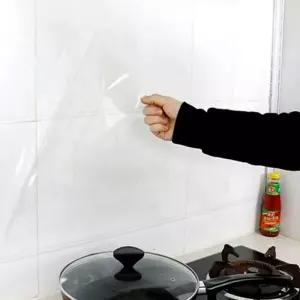 타일시트지 주방 투명 벽 가스레인지 방수 기름 벽지