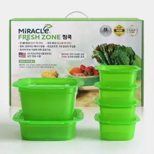 미라클 전자레인지 그릇 찜기 밥팩 6P 선물박스패키지