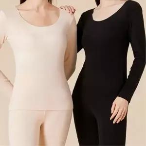 겨울내의 얇은내복 고탄력 부모님크리스마스선물 스판 심리스 설선물세트