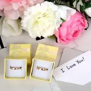 ( )선물포장 돌반지함 반지케이스 옐로우