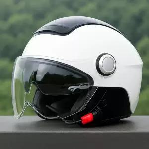 여름용 오토바이 하프 경량 헬멧 내장 클래식 디자인 썬바이저 반모