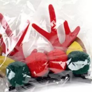 ( )헤어장식 루돌프 크리스마스 머리핀2P 장식 머리핀