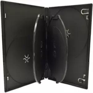 투명 슬리브가 있는 프로고 프리미엄 14mm 표준 사이즈 6디스크 DVD 케이스 - 블루레이 및 CD를 위한 공간